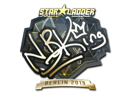 Aufkleber | NBK- (Gold) | Berlin 2019