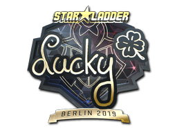 Samolepka | Lucky (zlatá) | Berlin 2019