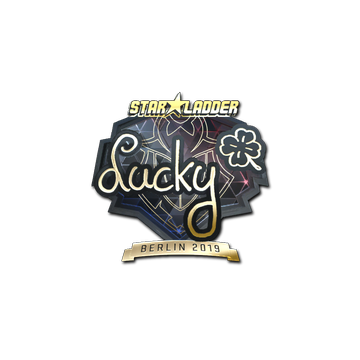 Sticker | Lucky (Gold) | Berlin 2019 image 360x360