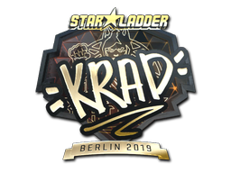 Sticker | Krad (Goud) | Berlin 2019