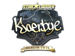 Aufkleber | Kjaerbye (Gold) | Berlin 2019