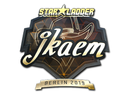 ステッカー | jkaem (ゴールド) | Berlin 2019