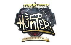 Sticker | huNter- (Gold) | Berlin 2019