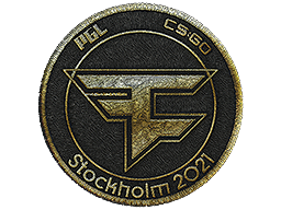 Нашивка | FaZe Clan (златен) | Stockholm 2021