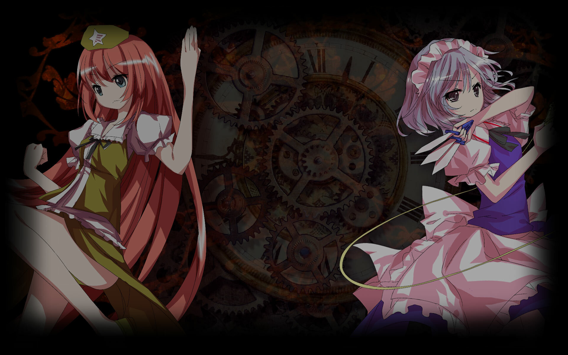 Backgrounds.Gallery | Фон - TouHou Makuka Sai ~ Fantastic Danmaku Festival  Uncommon - Meiling & Sakuya