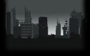 grayscale background city