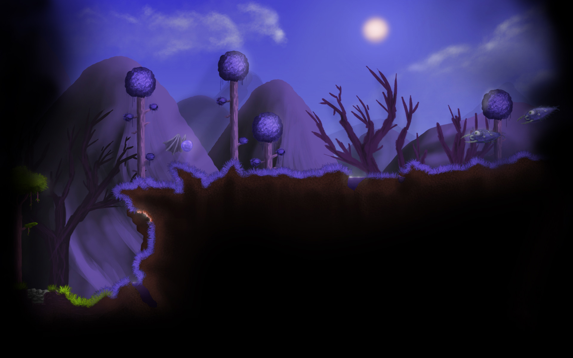 Backgrounds.Gallery | Фон - Terraria - The Corruption