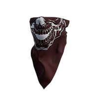 Bandana Skull Dark Red