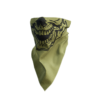 Bandana Skull Khaki Dark