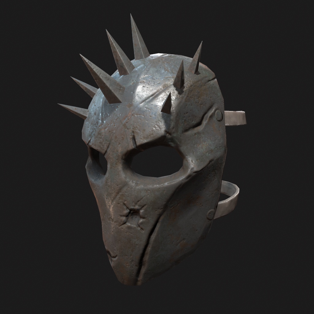 Metal spiked mask