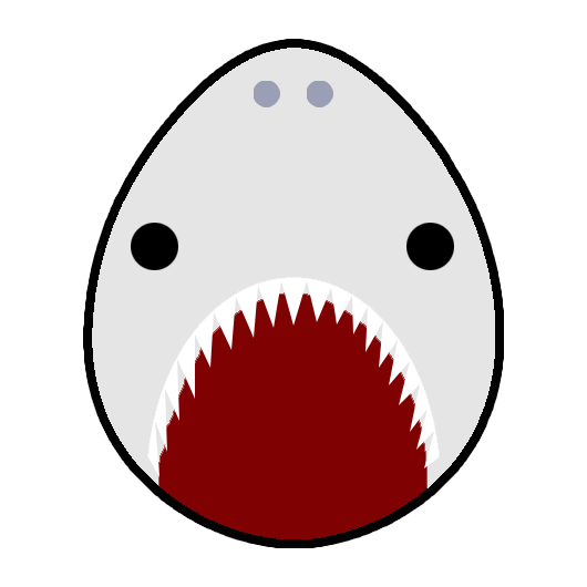 White Angry Shark Eggz