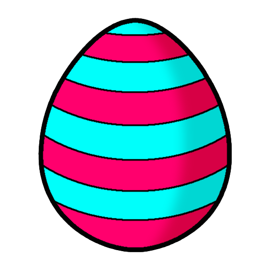 Aqua Violet Stripe Eggz