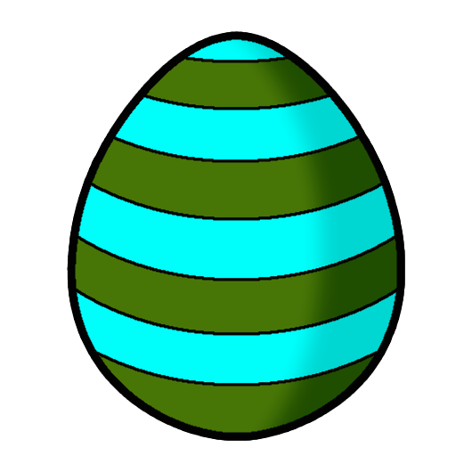 Aqua Olive Stripe Eggz