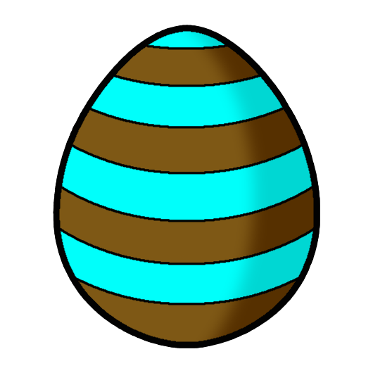 Aqua Cocos Stripe Eggz