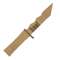 Cardboard Military Knife