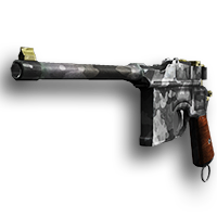 Red 9 Black Camo and Gold Trim Skin