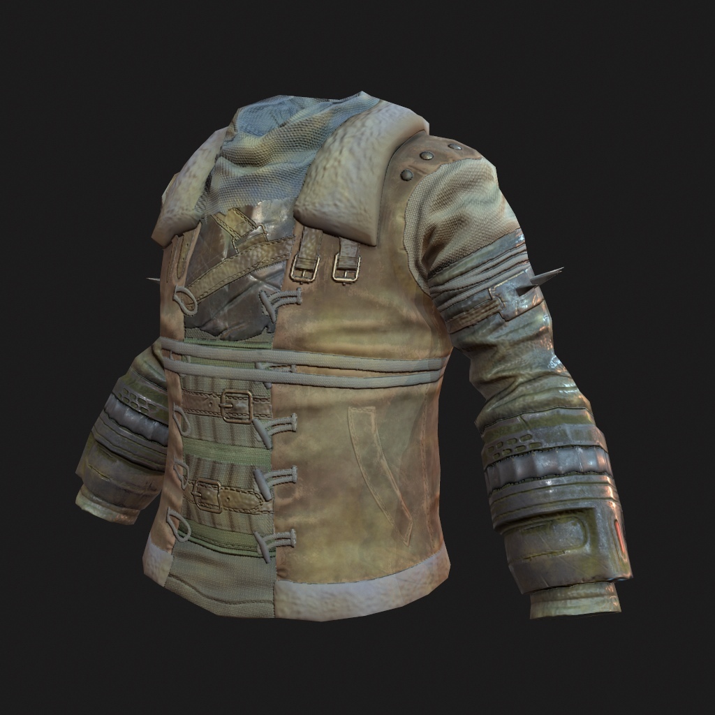 Self-made metal and garbage armor