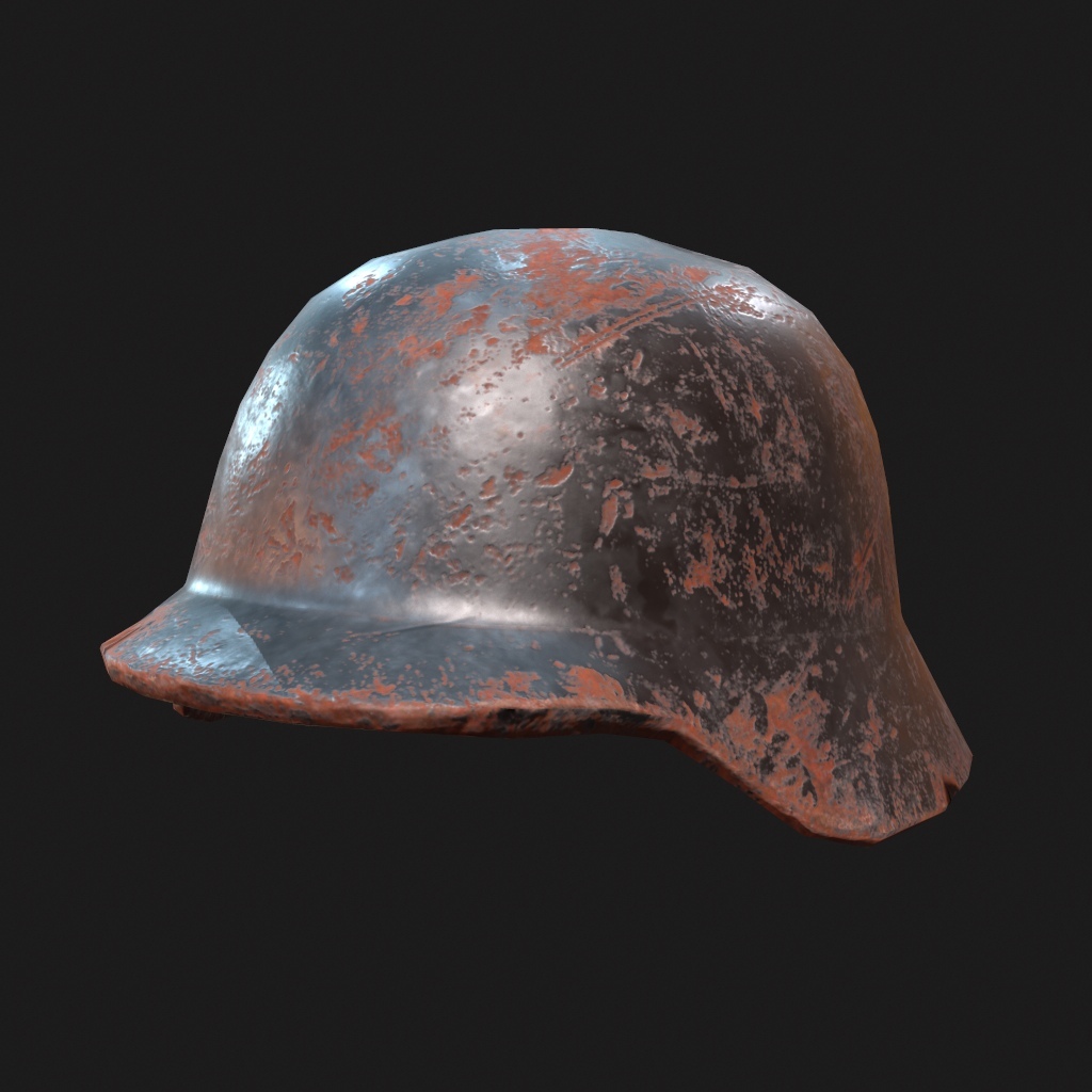 Old metal helmet