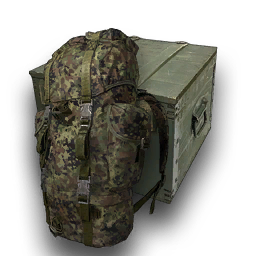 Box with backpacks