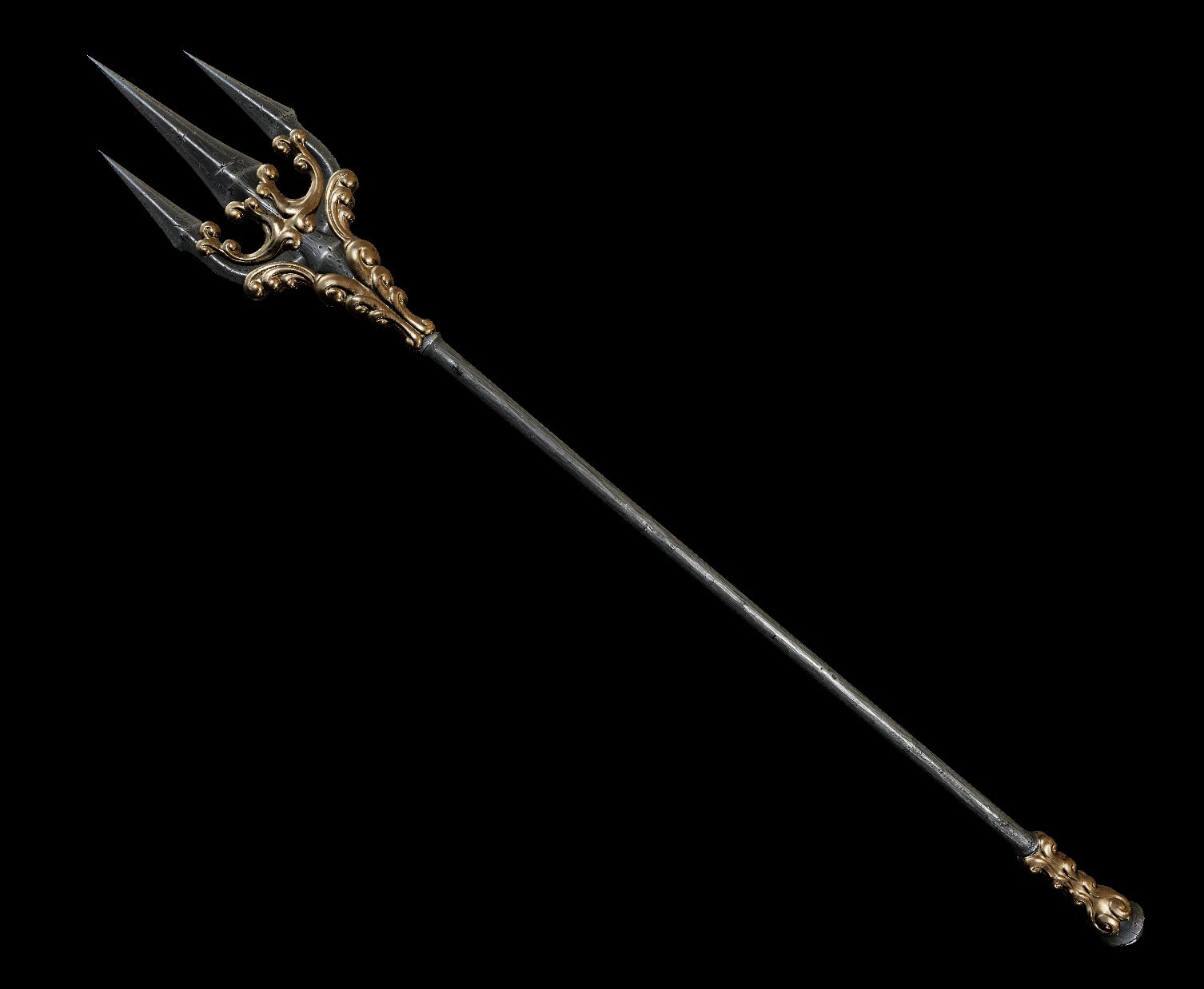 Golden Trident Weapon Skin