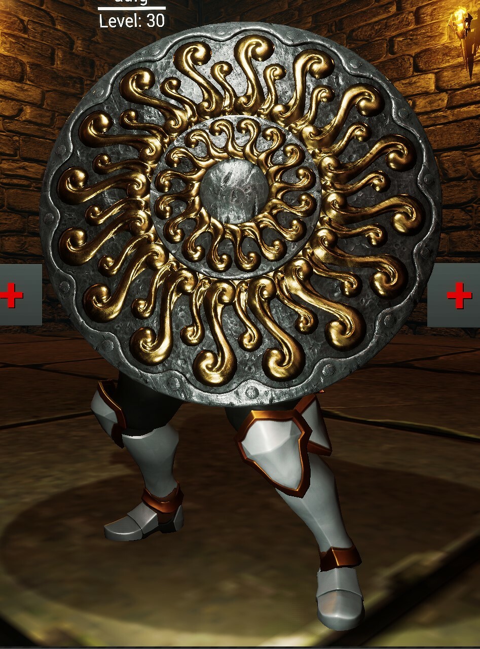 Golden Targe Shield Skin