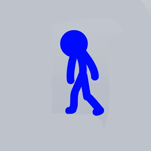 Blue Stickman