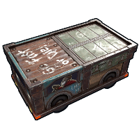 Large Stickered Toy Car Rust Skins