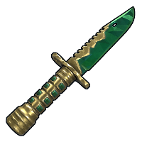 Emerald Knife Combat Knife rust skin