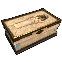 Hieroglyphic Large Box Large Wood Box rust skin