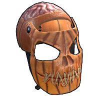 Evil Pumpkin Facemask Metal Facemask rust skin