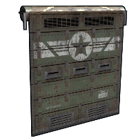 Military Bunker Door Garage Door rust skin