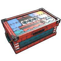 Shippy Crate Large Wood Box rust skin