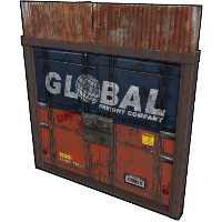 Global Freight Double Door Sheet Metal Double Door rust skin