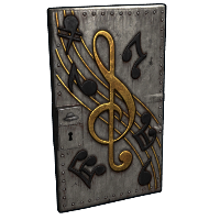 Musical Notes Door Sheet Metal Door rust skin
