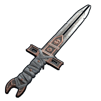 Double Blade Salvaged Sword rust skin