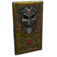 Pirate Treasures Door Sheet Metal Door rust skin