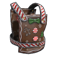 Naughty Gingerbread Chestplate Metal Chest Plate rust skin