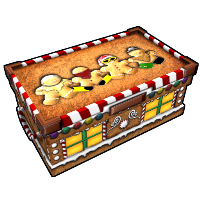 Gingerbread Box Large Wood Box rust skin