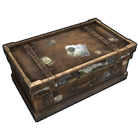 Large Suitcase Large Wood Box rust skin