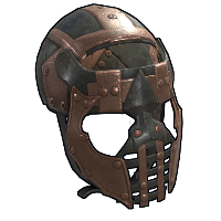 Conquistador Face Mask Metal Facemask rust skin
