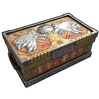 Lone Wolf Chest Large Wood Box rust skin