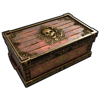 Cursed Pirate Treasure Chest Large Wood Box rust skin
