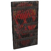Red Skull Door Sheet Metal Door rust skin