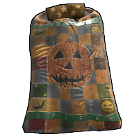 Spooky Pumpkin Bed Sleeping Bag rust skin