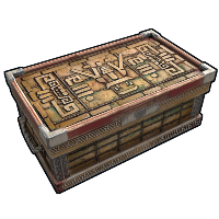 Aztec Trunk Large Wood Box rust skin
