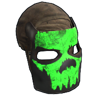 Glowing Skull Metal Facemask rust skin
