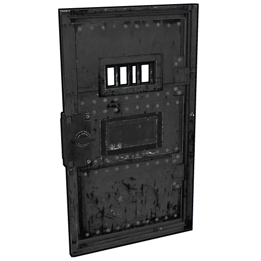 Sci-fi Bunker Core Armored Metal Door Peel & Stick Door 