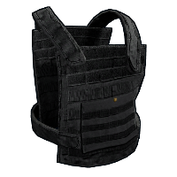 Plate Carrier - Black Metal Chest Plate rust skin