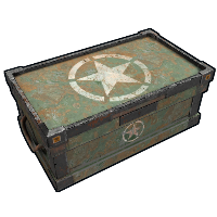 Military Crate Large Wood Box rust skin