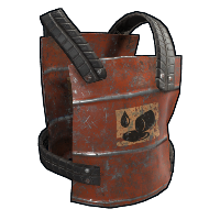 Oil Barrel Chest Plate Metal Chest Plate rust skin